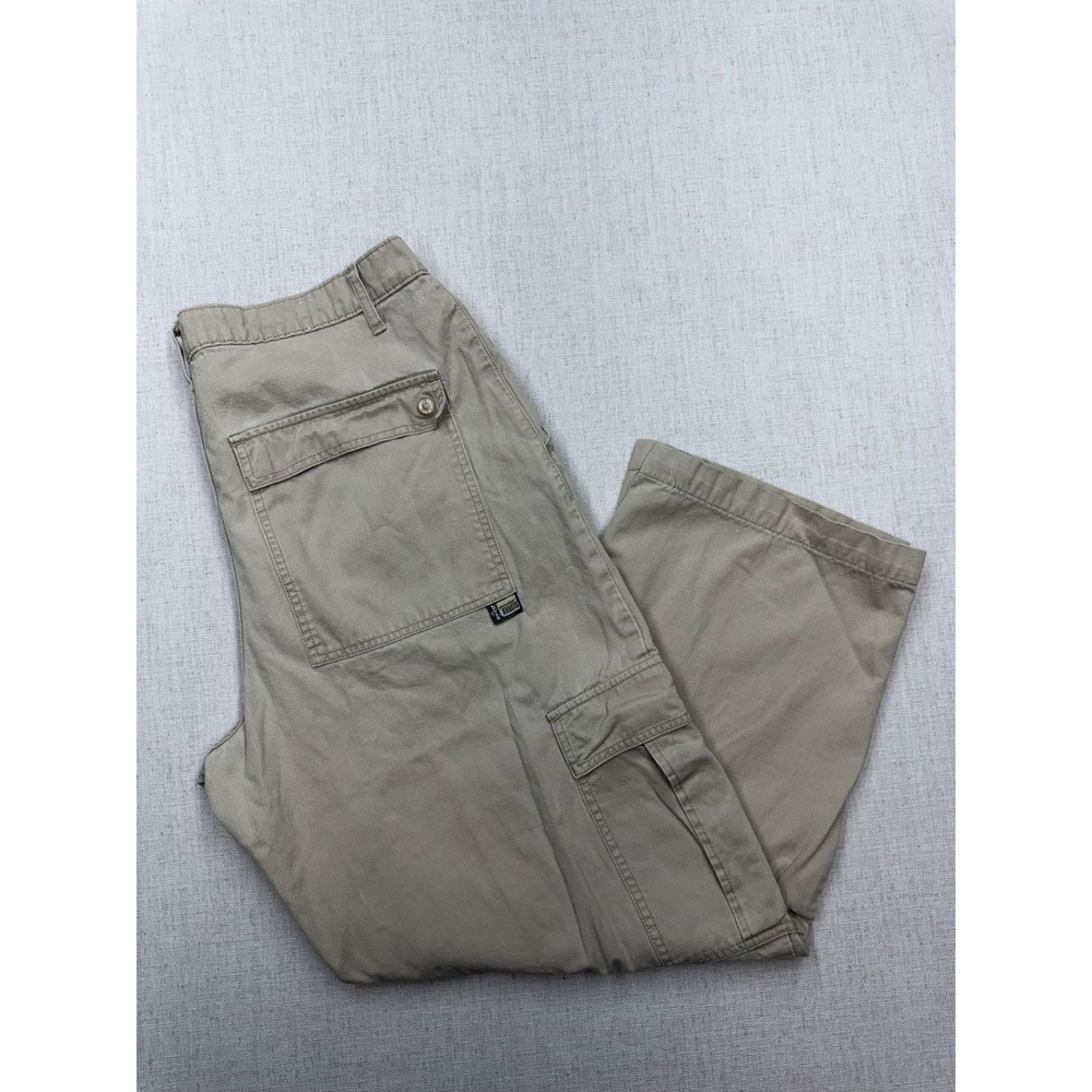 Levis SilverTab Khakis Cargo Pants Mens 38x32 Tan Baggy Vintage 90s Streetwear